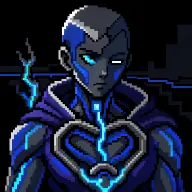 A sample character from the FLUXBORN origin