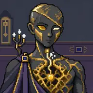 A sample character from the GOLDLUNGS origin