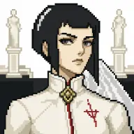 A sample character from the PUREBLOODS origin